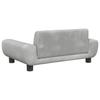 Dog Bed Light Grey 70 x 45 x 33 cm Velvet