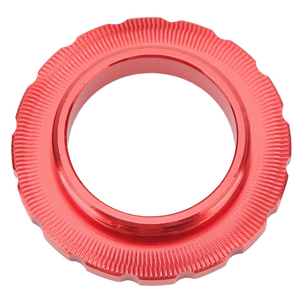 Bike Centerlock Lockring Aluminum Alloy Bike Disc Brake Hub Disc Rotor Lock Ring for Road Bike Mountain Bike Red