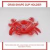Pvc Inflatable Water Toy Red Crab Cup Holder Floating Drink Coaster For Pool Parties