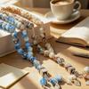 Chinese Style Jade Counting Beads with Tassel Pendant
