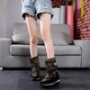 Men's and women's snow boots, black, camouflage, long hair, large size medium help 2025 retail