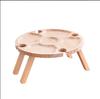 Camping Small Table Fruit Red Wine Camping Wooden Tray Dinner Plate Folding Round Wine Table Outdoor Fireplace Wooden Tray
