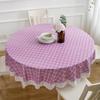 High-Grade Waterproof, Oil-Proof, Non-Slip, Thick Round Tablecloth for Home and Restaurant Use
