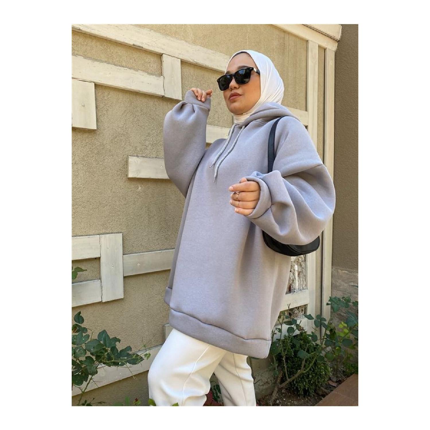 

Женский свитшот Oversize розового золота 1003