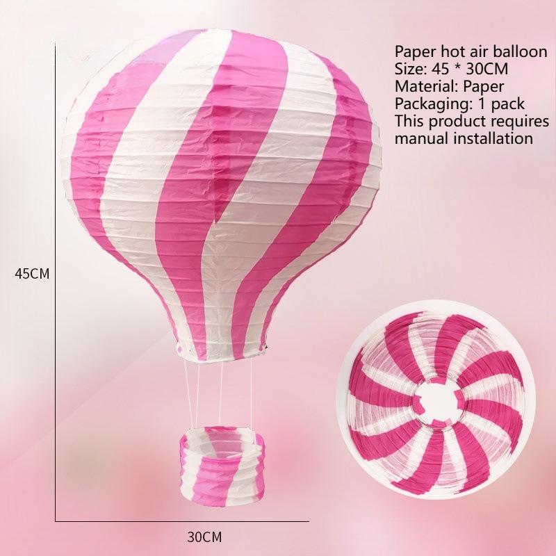 12In Colorful Lollipop Hot Air Balloon Paper Lantern,DIY,Foldable,Reusable|For Party Decoration,Christmas,Wedding, and Birthday