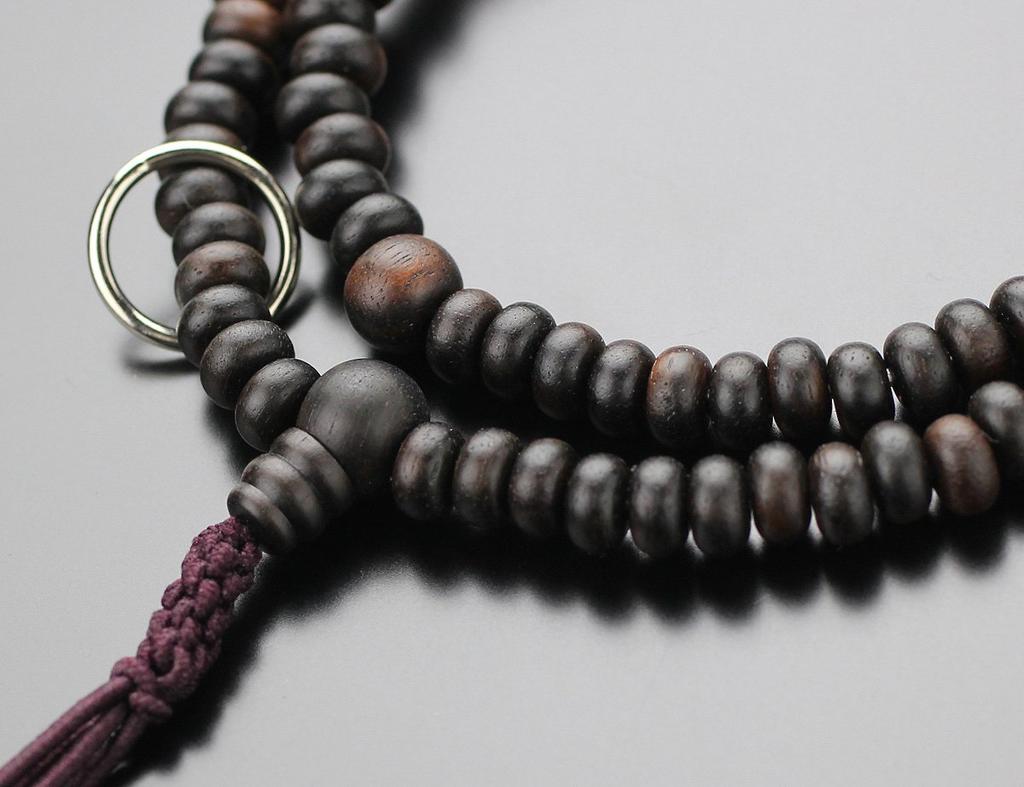 Prayer Bead Bracelet 108 Beads Soto Zen Striped Ebony Prayer Bead Bracelet Bracelet Prayer Beads 108 Beads Amulet for Worldly Desires for Men Women