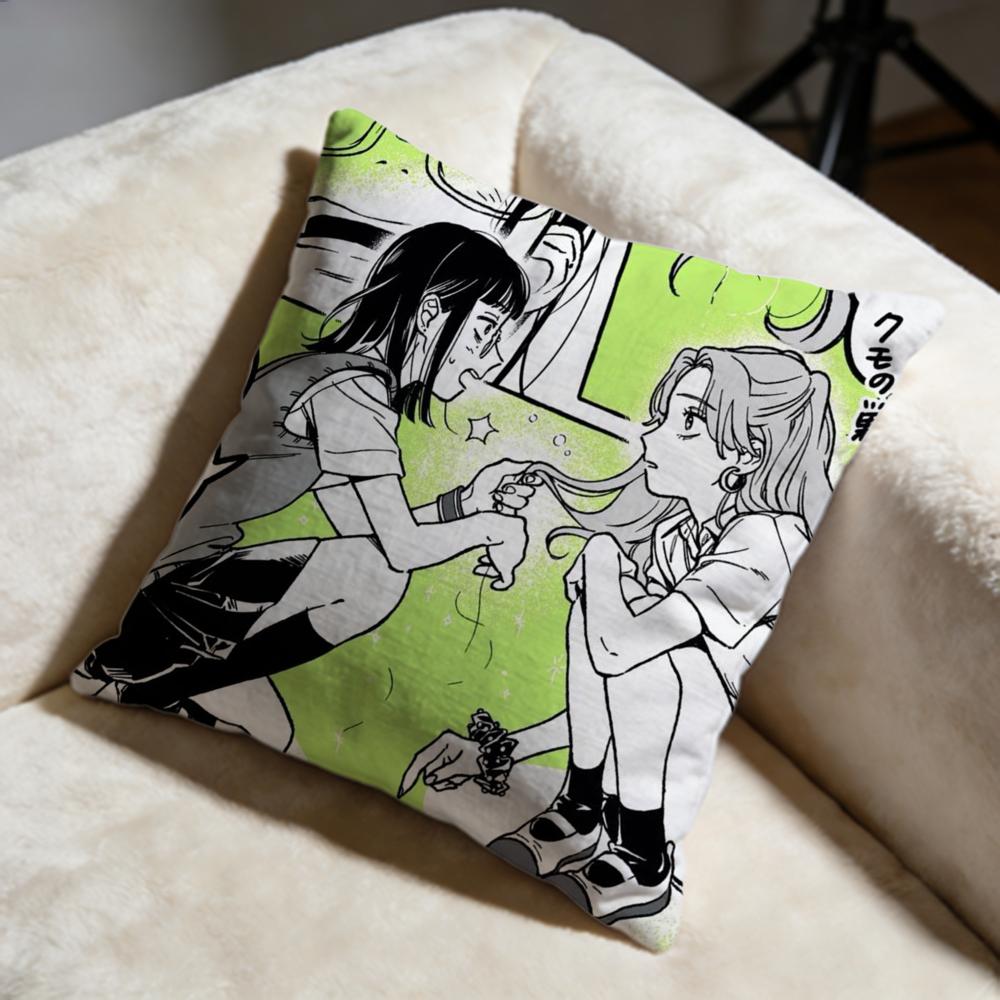 Trendy KKoga Mitsukied Cushion Cover Soft Decorative Pillow Case Suitable for Bedroom Sofa Car Travel Use