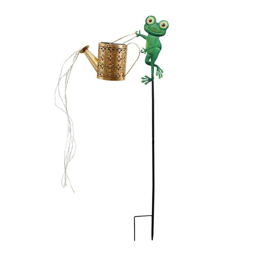 Solar Powered Metal Fairy Lights with Bracket Solar Garden Lights with Watering Can for Your Garden Table Patio Yard Or Pathway