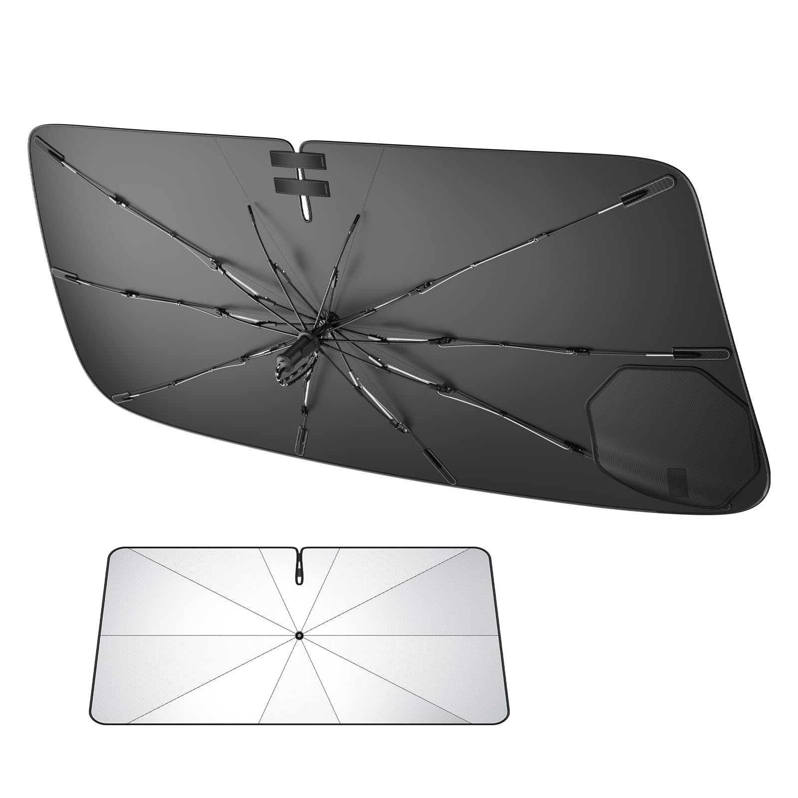 

LUWU Stepwagon Dedicated Sunshade Cup Fixing to Prevent Digital Rearview Mirror Compatible Front Sunshade Pull Cord Type Wide Band Storage Stepwagon