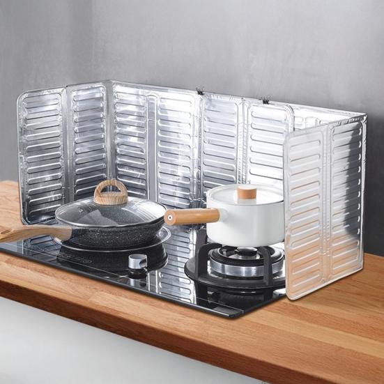 5 Stück Ölschutzblech Faltbarer Herd Ölschutz Hochtemperaturbeständig Bis 660 Grad Celsius Spritzschutz