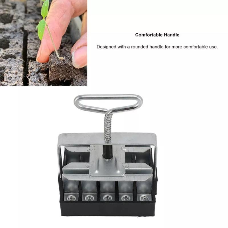 20 Cells Manual Soil Block Maker With Comfortable Grip Soil Blocker New
