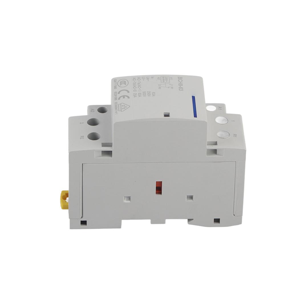 2P 63A Household AC Contactor DIN Rail Mount 1NO 1NC (24V)