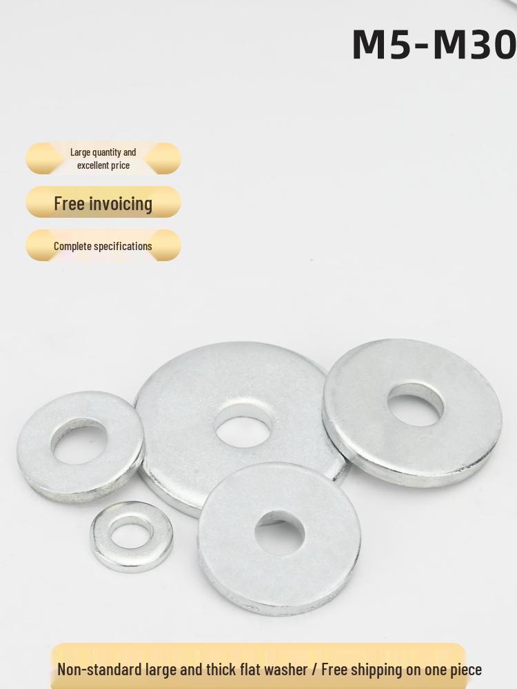 Ultra-Thick Galvanized Flat Washer Shim for M5-M30 Bolts