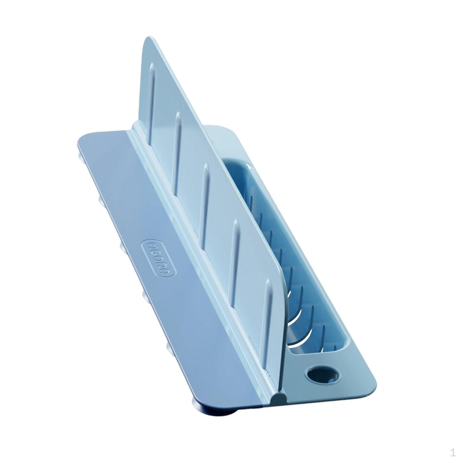 

Guard for Kitchen Backsplashes, Easy to Clean, Suction Cup Base, Water Protection, синій