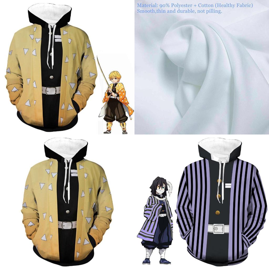 Slayer Kimetsu No Yaiba 3d Hoodie Sweatshirt With Comfortable Soft Material**