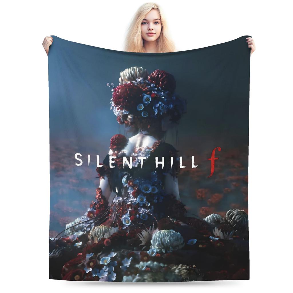 Silent Hill F deka Hororová hra Cestování Kancelář Flanelové povlečení Přehozy do obývacího pokoje Teplý měkký kvalitní přehoz Nápad na dárek