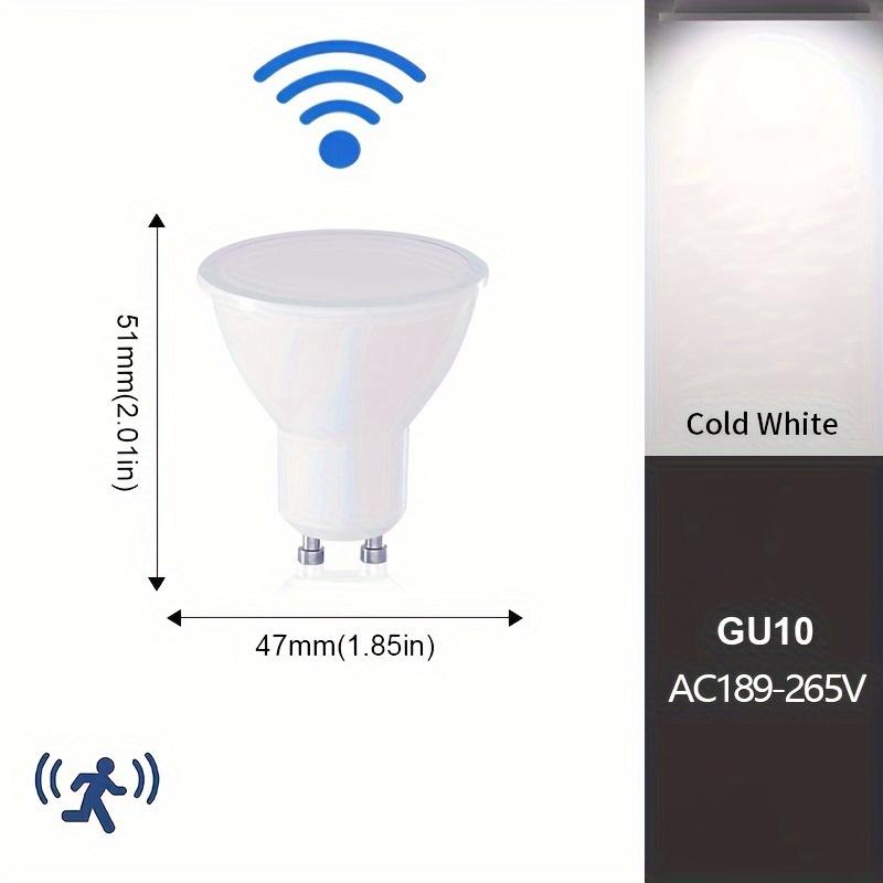 

10 шт. GU10 PIR датчик движения и ночник светодиодные лампы 3 Вт 6 Вт 9 Вт 12 Вт 189-265 В для лестницы гаража коридора прохода прихожей 12W