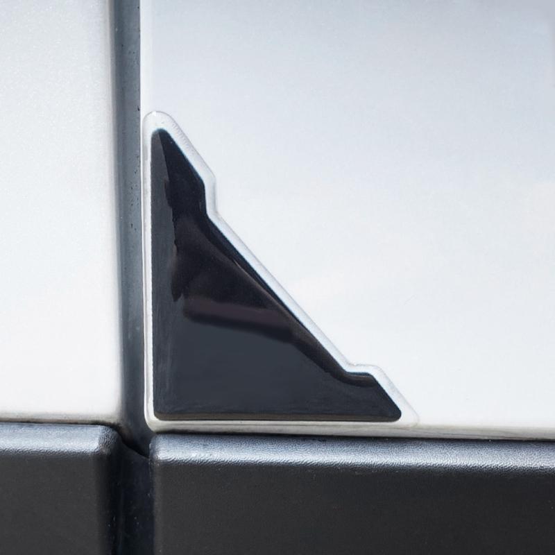 2 Pcs Silicone Auto Care Bumper Crash Door Corner Cover Anti-collision Stickers