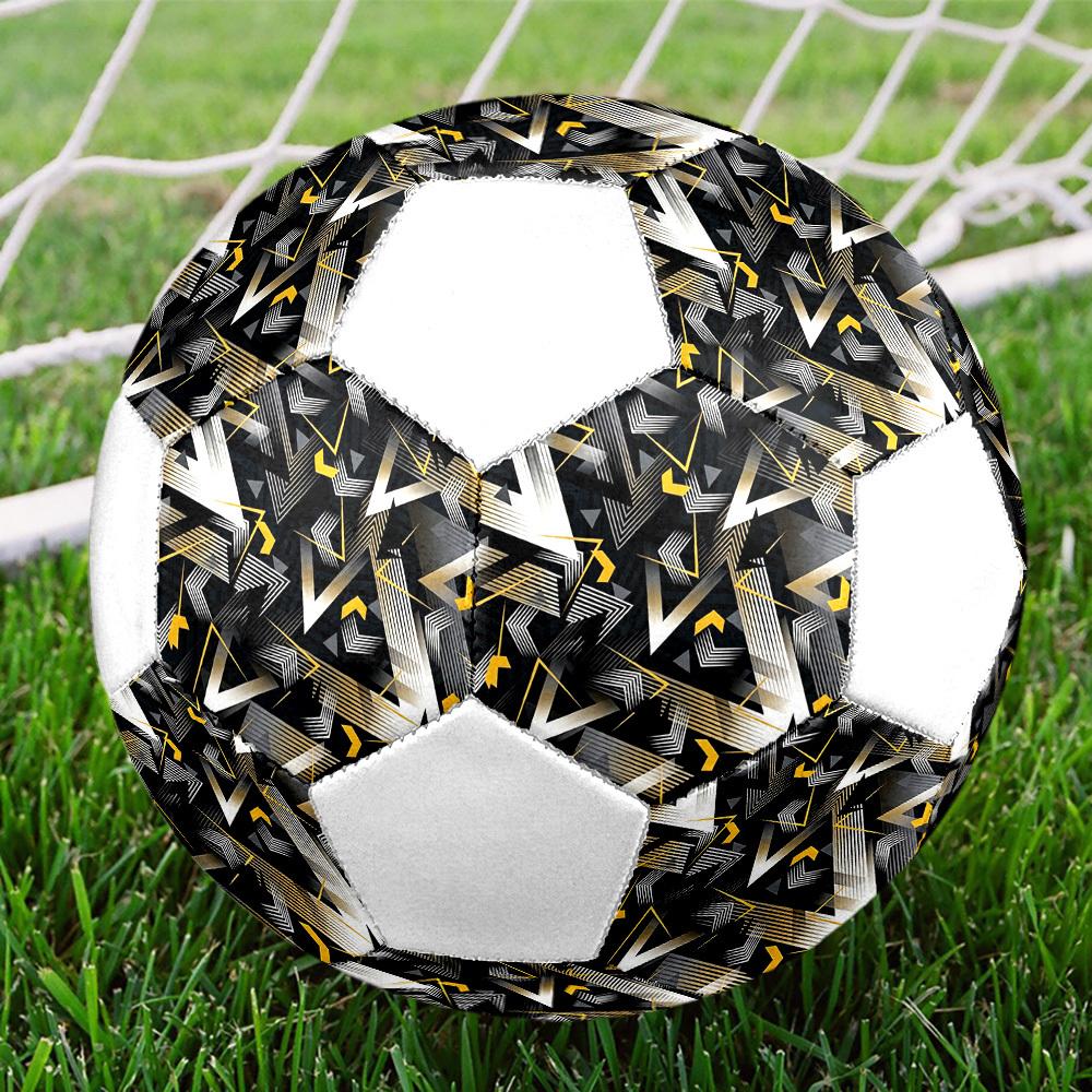 1pc Abstract Geometric Lightweight PVC Training Soccer Ball, Size 5, Suitable for Indoor and Outdoor TrainingGift y60336