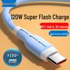 120W Super Fast Type-C Charging Cable for Huawei, Honor, Vivo, and Oppo Phones
