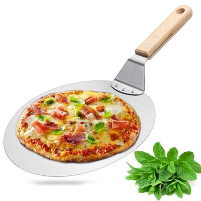 Edelstahl Pizza Schaufel Große Runde Paddel Küche Ofen Pizza Spachtel Breite Oberfläche Sicher Backen Werkzeuge für