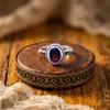 Natural Red Garnet Ring, 925 Sterling Silver Ring, Multi Stone Solitaire Ring, Handmade Women Ring, Promise Ring, Gift For Girlfriend