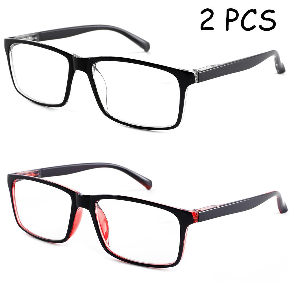 

2 PCS Fashion Reading Glasses Blue Light Blocking Fashion Readers Spring Hinge with Pattern Print Eyeglasses +225