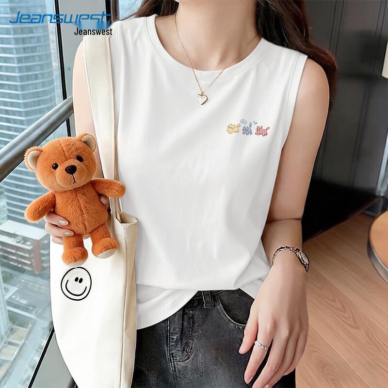 Jeanswest Casual Cartoon Plaid Cat Print T-Shirt S