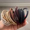 5pcs Twill High Elasticity Rubber Hair Bands Korean Simple Hair Rope Stretch Women Hair Ties Scrunchies Ponytail Holder