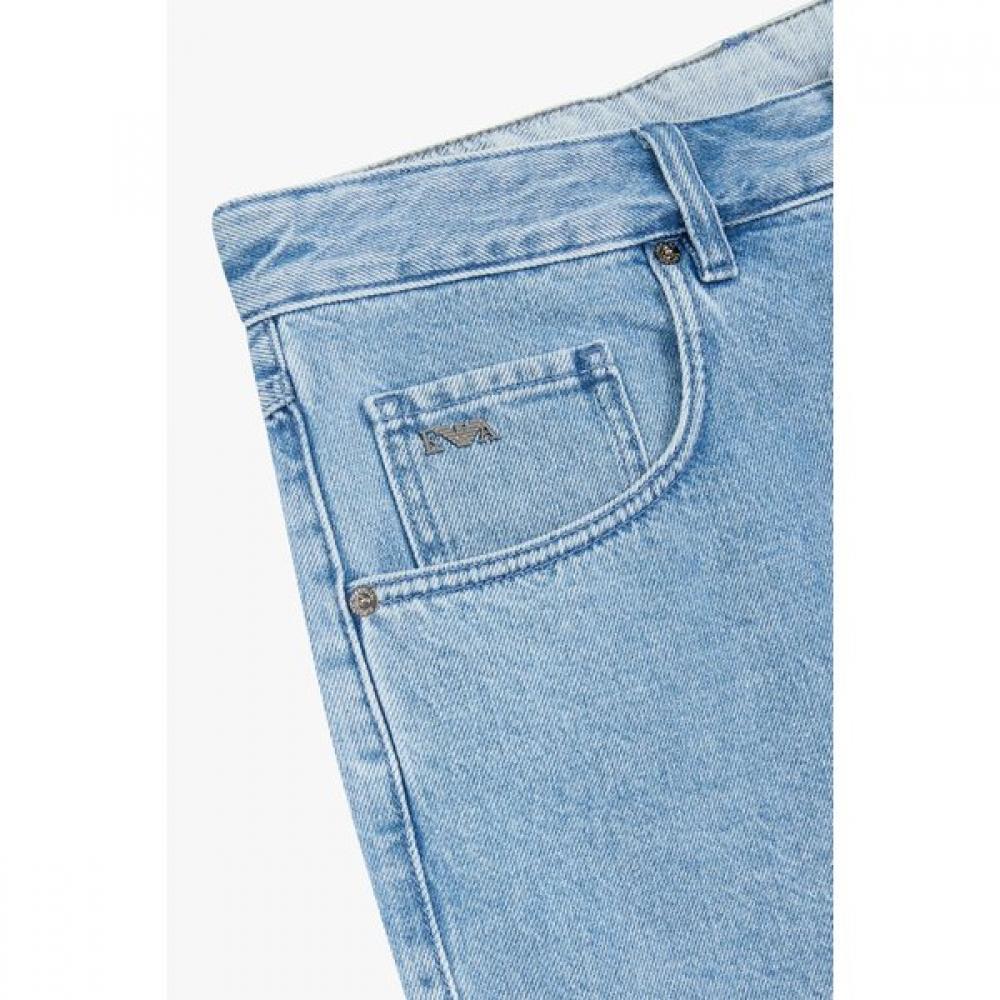 Emporio Armani 25S S Men S waShed Denim Bermuda ShortS  A515106031 