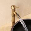 Elevated Brass Antique Single-Handle Hot & Cold Basin Faucet
