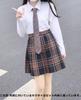 KALAOK High School Girl Uniform Cosplay Costume for School Size M Set, Knitwear, Years, Welcome/Farewell Parties, Brown,