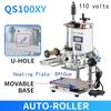 ZONESUN Pneumatische Stanzmaschine Heißpresse Digital Buch Lederbearbeitung Papier Holz Benutzerdefiniertes Logo Prägung Folienzuführer ZS-QS100