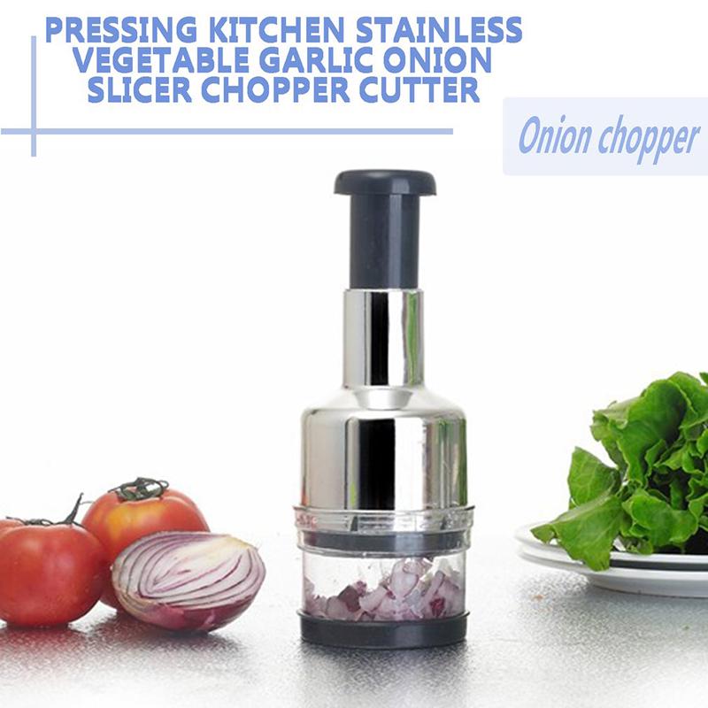 Vegetable Fruit Onion Chopper Cutter Hand Press Food Chopper Garlic Grinder