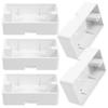 DOITOOL Surface Mount Outlet Box : 5 Pack Plastic Electrical Junction Boxes Electrical Outlet Box Single Gang Low Voltage Surface Mount Backbox -