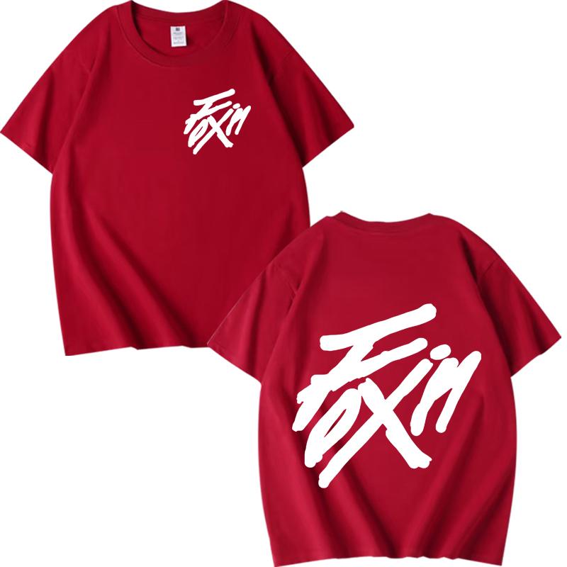 Kpop ATEEZ _FlX ON_ Merch Zipper T Shirt men women Oversized 100_ Cotton Hot sale short sleeve Summer top Unisex plus size tops