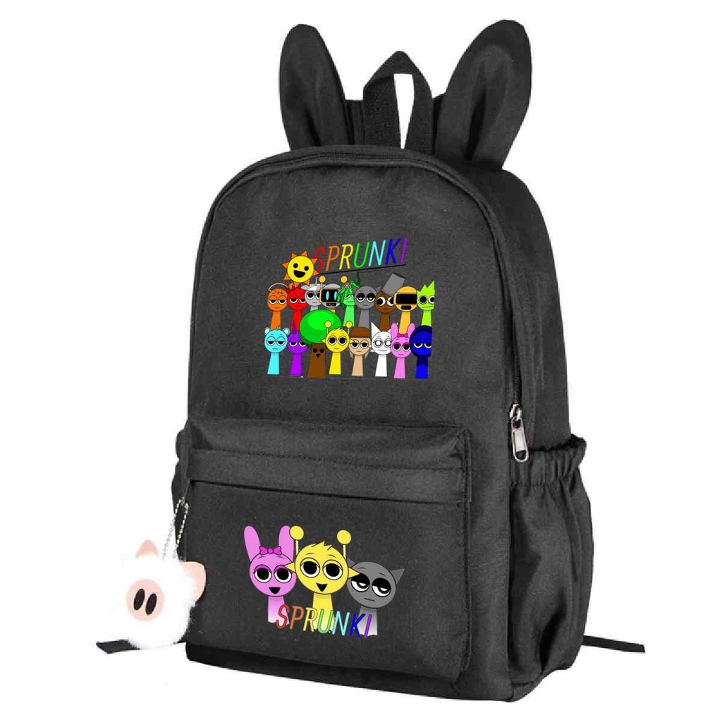 Campus Schoolbag Primary And Secondary School Students Cute Rabbit Ears Personalized Backpack Cartoon Printing