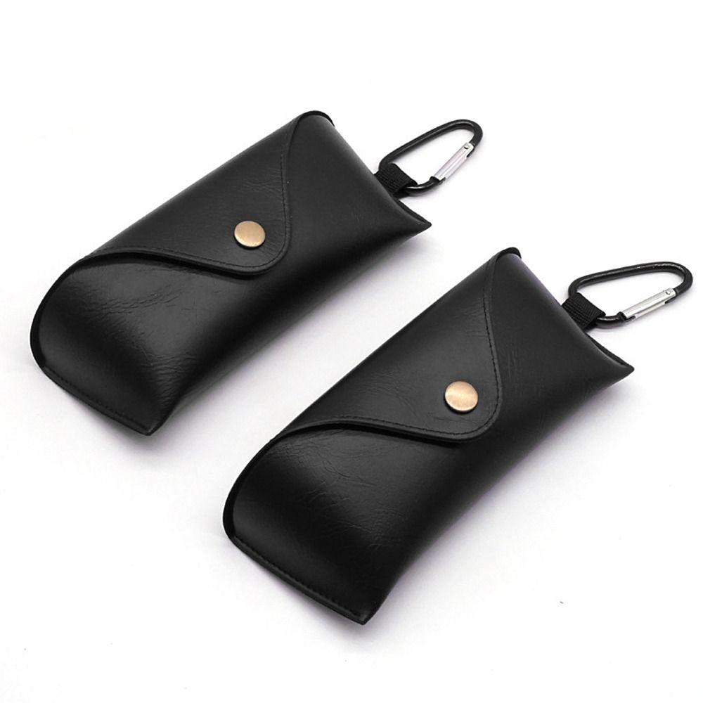 Leather Eyewear Protective Case Hanging Eyeglasses Holder Women Glasses Case Sunglasses Storage Bag