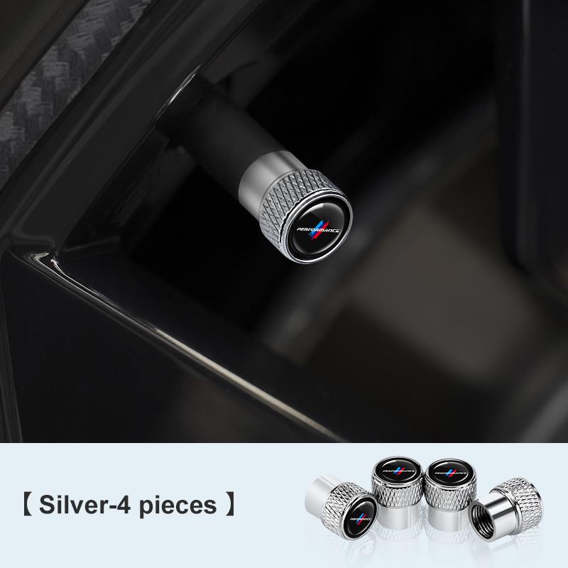 BBJF8 4Pc Car Styling Wheel Tire Valve Cap Aluminum Alloy Waterproof Cover For BMW M E36 E46 E91 F48 F25 F15 F10 F20 F01 X1X3X4X5X6 X7