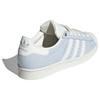 Adidas Originals Superstar Comfortable Shock Absorption Durable Low-Top Sneakers Women Sneakers White Blue IE3037