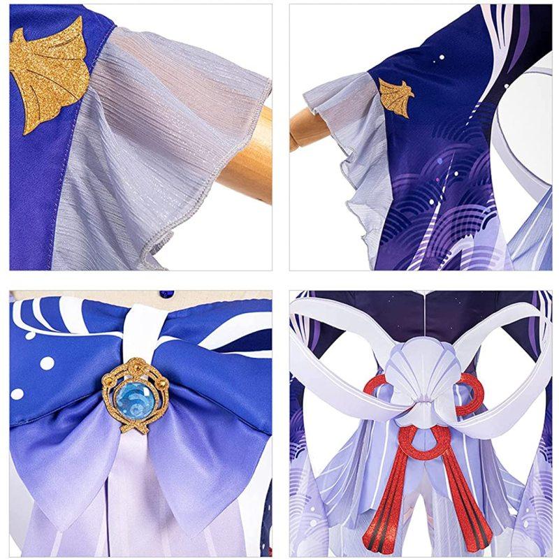 Sangonomiya Kokomi Cosplay Costume Holloween Cosplay kjole