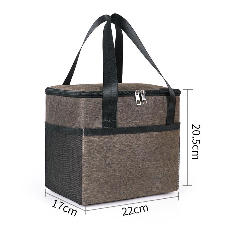 Insulated Portable Lunch Bag: Thickened Oxford Cloth for Picnics