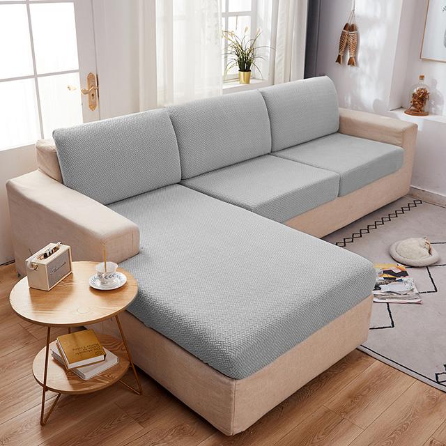 Jacquard Sofa Seat Cushion Cover Elasticity Chair Seat Cover Removable Sofa Slipcover Stretch Furniture Protector 1 /2 /3 /4 Seat