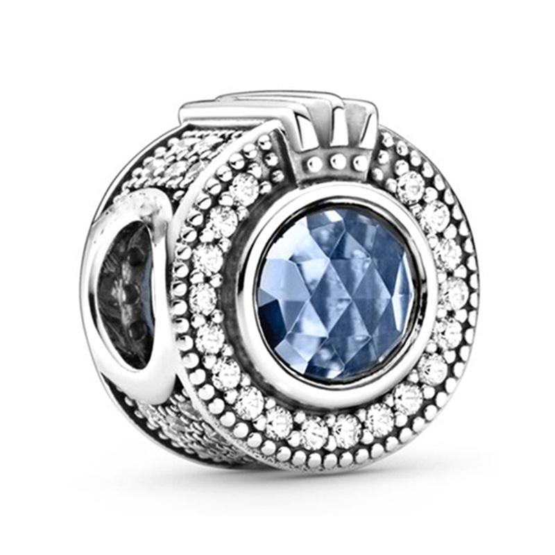 Silver Plated Blue Starry Sky Pendant Alloy Set Star Earth Bead Bracelet & Necklace DIY Jewelry Accessories Series