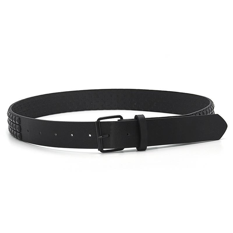 Fashion Rhinestone Rivet Belt Men&Women's Studded Belt Punk with Pin Buckle