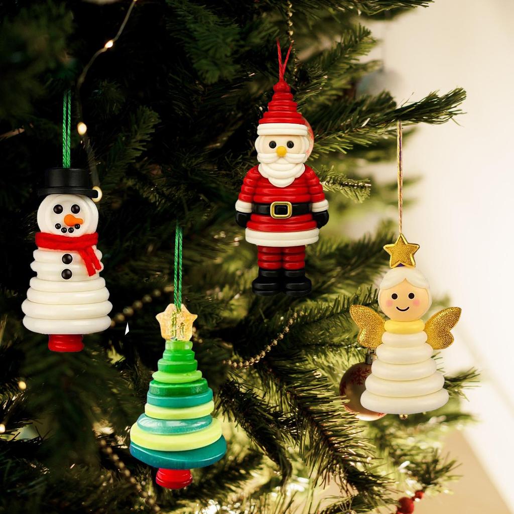 Christmas Ornament Making Kit DIY Christmas Button Pendant Making Set Decorative Art Supplies