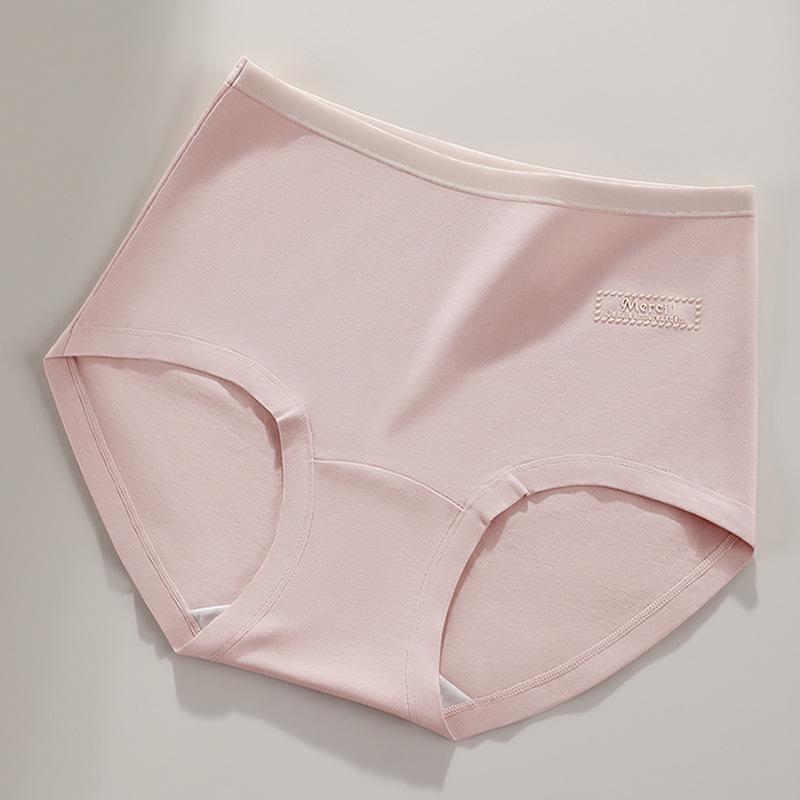 

High-Waist Tummy Control 10A Antibacterial Women s Sporty Briefs - Soft, Comfortable, Color Block Underwear. L (50-60 kg) рожевий