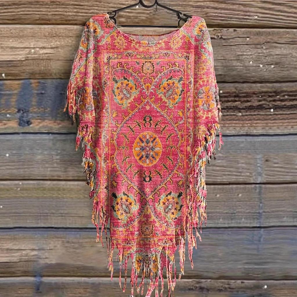 2025 Women's Tie-dye Ethnic Style Casual Top