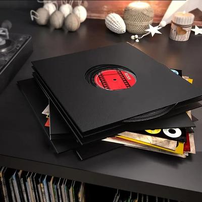 New 7/10 Inch Vinyl Records Sleeve Kraft Paper Square Outer Record Sleeves Reusable LP Vinyl Record Cover