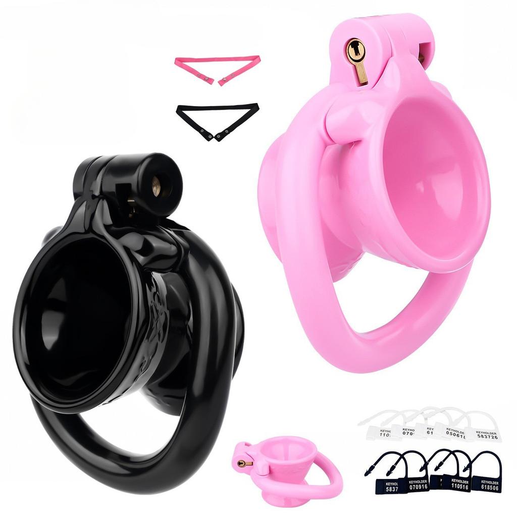 Pryskyřičný CB Lock Chastity Lock Klec na mužský penis Chastity Gay Sex Hračky Kohoutí kroužek Uretrální chastity BDSM